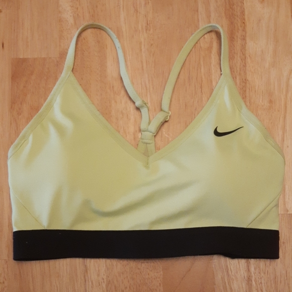 Nike Indy Sports Bra Yellow - Picture 2 of 3